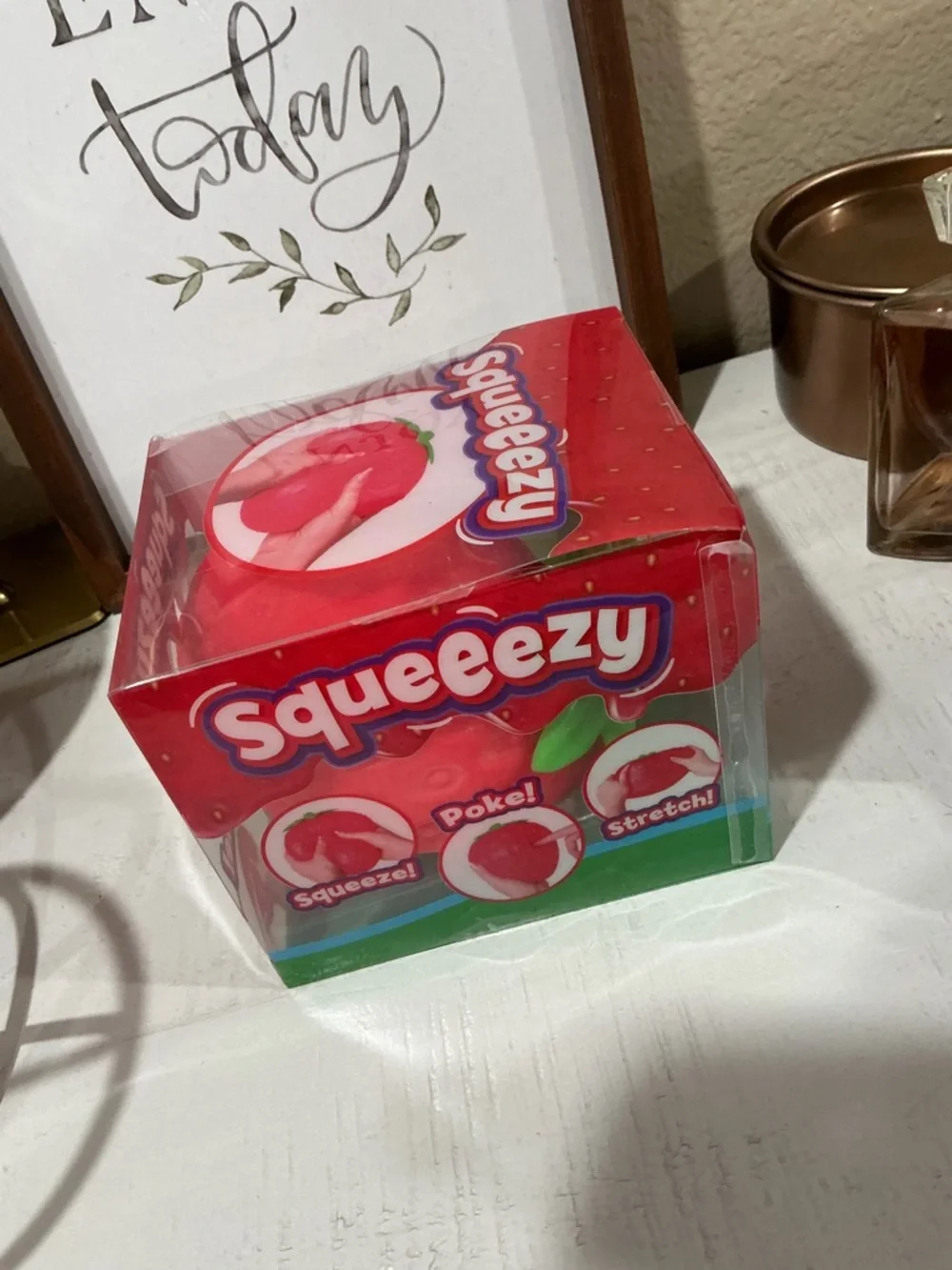 Strawberry Stress Toy - Red